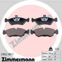 ZIMMERMANN 218621801 Bremsbelagsatz, Scheibenbremse
