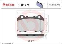 BREMBO P30074 Bremsbelagsatz, Scheibenbremse