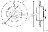 TOMEX Brakes TX7302 Bremsscheibe