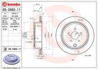 BREMBO 09C66211 Bremsscheibe