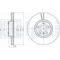 DELPHI BG9063C Bremsscheibe