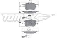 TOMEX Brakes TX1525 Bremsbelagsatz, Scheibenbremse