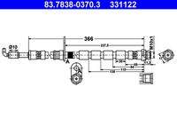 ATE 83783803703 Bremsschlauch