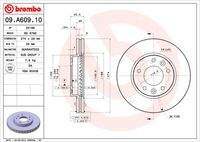 BREMBO 09A60910 Bremsscheibe