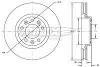 TOMEX Brakes TX7224 Bremsscheibe