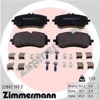 ZIMMERMANN 228021902 Bremsbelagsatz, Scheibenbremse