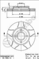 BREMBO 09780675 Bremsscheibe