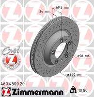 ZIMMERMANN 460450120 Bremsscheibe