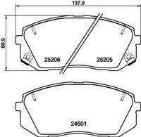 HELLA 8DB355015841 Bremsbelagsatz, Scheibenbremse