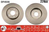 TRW DF4556 Bremsscheibe