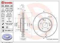 BREMBO 09830421 Bremsscheibe