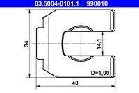 ATE 03500401011 Halter, Bremsschlauch