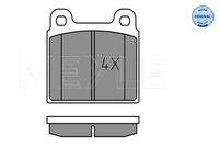 MEYLE 0252001115 Bremsbelagsatz, Scheibenbremse