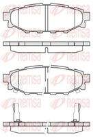REMSA 113612 Bremsbelagsatz, Scheibenbremse