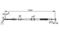 BOSCH 1987482294 Seilzug, Feststellbremse