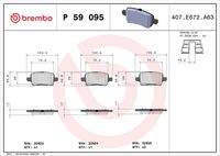 BREMBO P59095 Bremsbelagsatz, Scheibenbremse