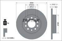 TEXTAR 92345203 Bremsscheibe