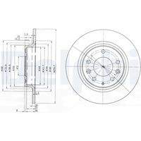 DELPHI BG3875C Bremsscheibe