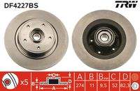 TRW DF4227BS Bremsscheibe