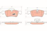 TRW GDB1643 Bremsbelagsatz, Scheibenbremse