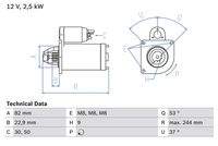 BOSCH 0986023120 Starter