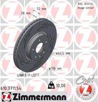 ZIMMERMANN 610371154 Bremsscheibe