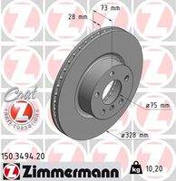ZIMMERMANN 150349420 Bremsscheibe