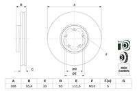 BOSCH 0986479F46 Bremsscheibe