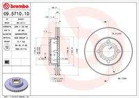 BREMBO 09571010 Bremsscheibe