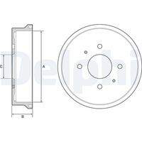 DELPHI BF529 Bremstrommel