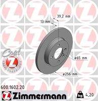 ZIMMERMANN 600160220 Bremsscheibe