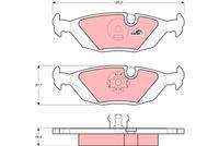 TRW GDB299 Bremsbelagsatz, Scheibenbremse