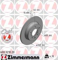 ZIMMERMANN 600321020 Bremsscheibe