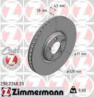 ZIMMERMANN 290226820 Bremsscheibe