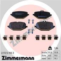 ZIMMERMANN 227231903 Bremsbelagsatz, Scheibenbremse