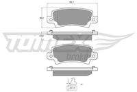 TOMEX Brakes TX1375 Bremsbelagsatz, Scheibenbremse