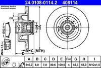 ATE 24010801142 Bremsscheibe