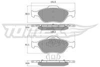 TOMEX Brakes TX1255 Bremsbelagsatz, Scheibenbremse