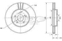 TOMEX Brakes TX7044 Bremsscheibe