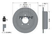 TEXTAR 92169403 Bremsscheibe