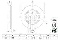 BOSCH 0986479H04 Bremsscheibe