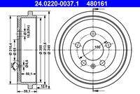 ATE 24022000371 Bremstrommel