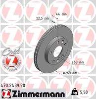 ZIMMERMANN 470243920 Bremsscheibe