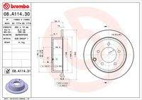 BREMBO 08A11431 Bremsscheibe