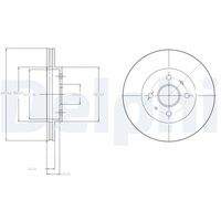 DELPHI BG4213 Bremsscheibe