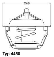 BorgWarner (Wahler) 445083D Thermostat, Kühlmittel