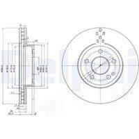 DELPHI BG3838 Bremsscheibe