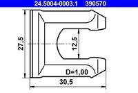 ATE 24500400031 Halter, Bremsschlauch