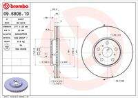 BREMBO 09680610 Bremsscheibe