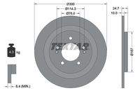 TEXTAR 92239203 Bremsscheibe
